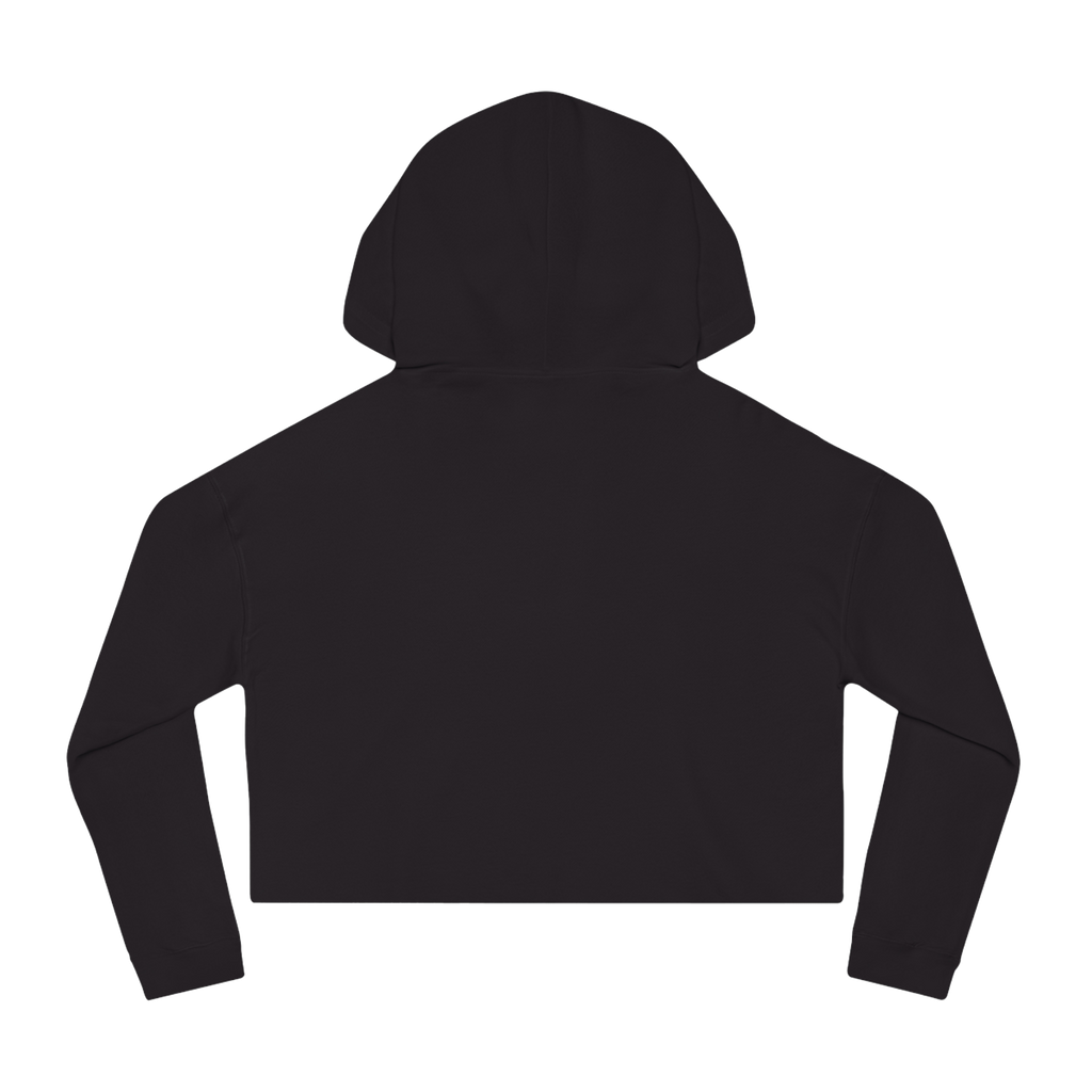 "ETCHING" (2017) Boxy Cropped Cotton Hoodie