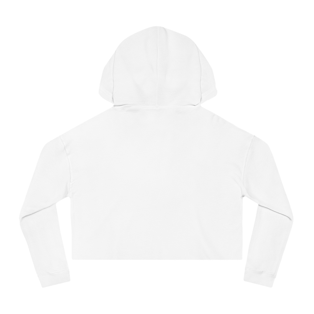 "ETCHING" (2017) Boxy Cropped Cotton Hoodie