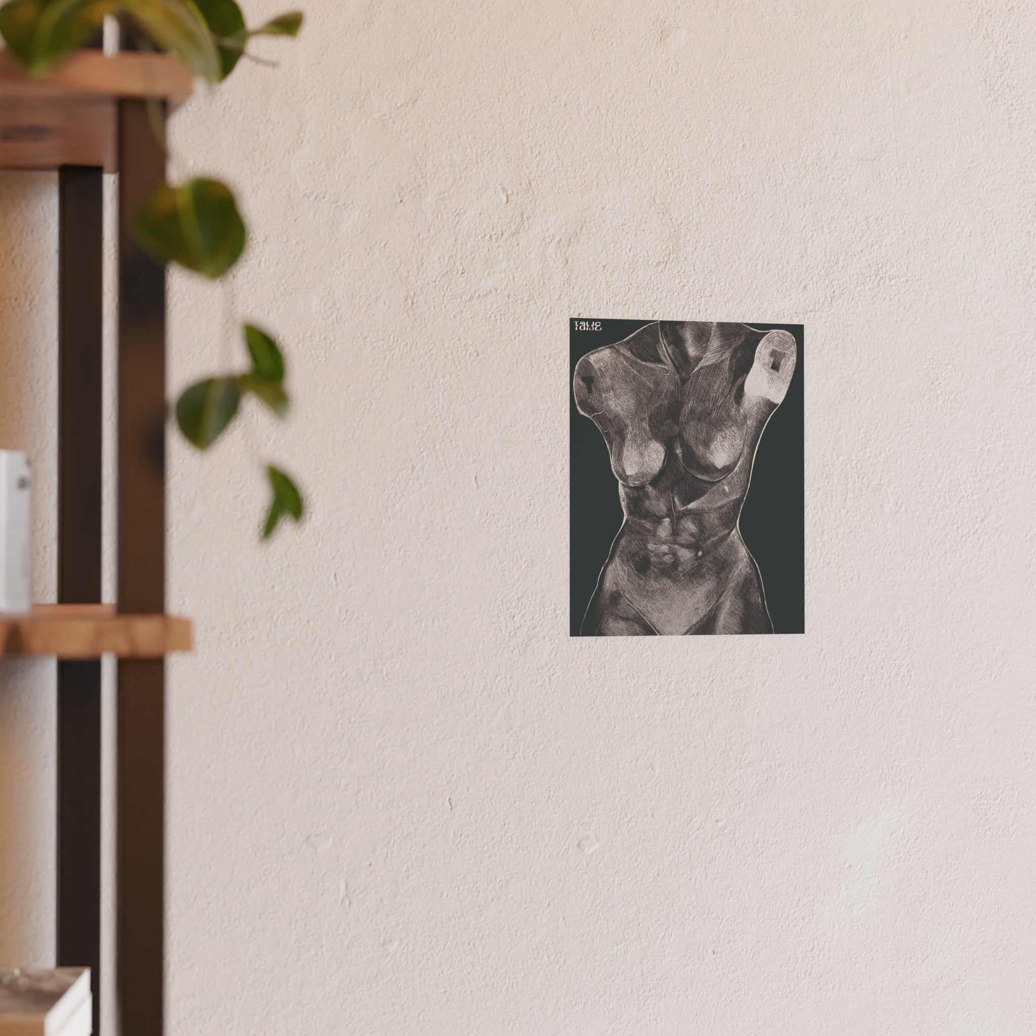 "ETCHING" (2017) Satin Poster