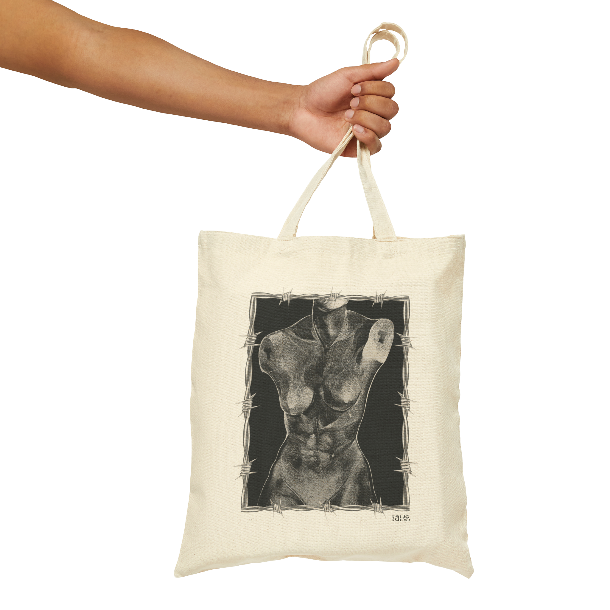 "ETCHING" (2017) Cotton Tote Bag
