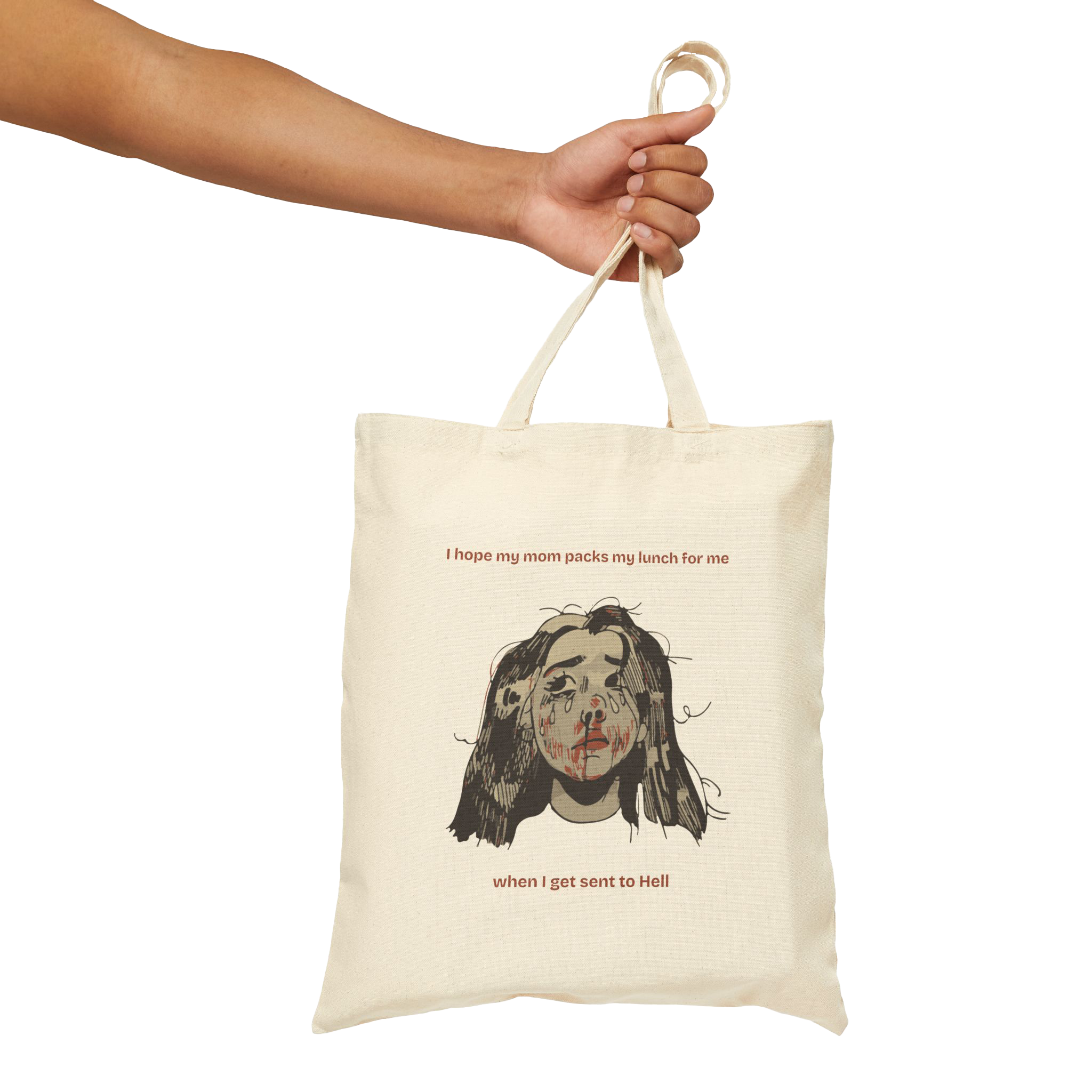 "MOMMY, PACK MY LUNCH" (2017) Cotton Tote Bag
