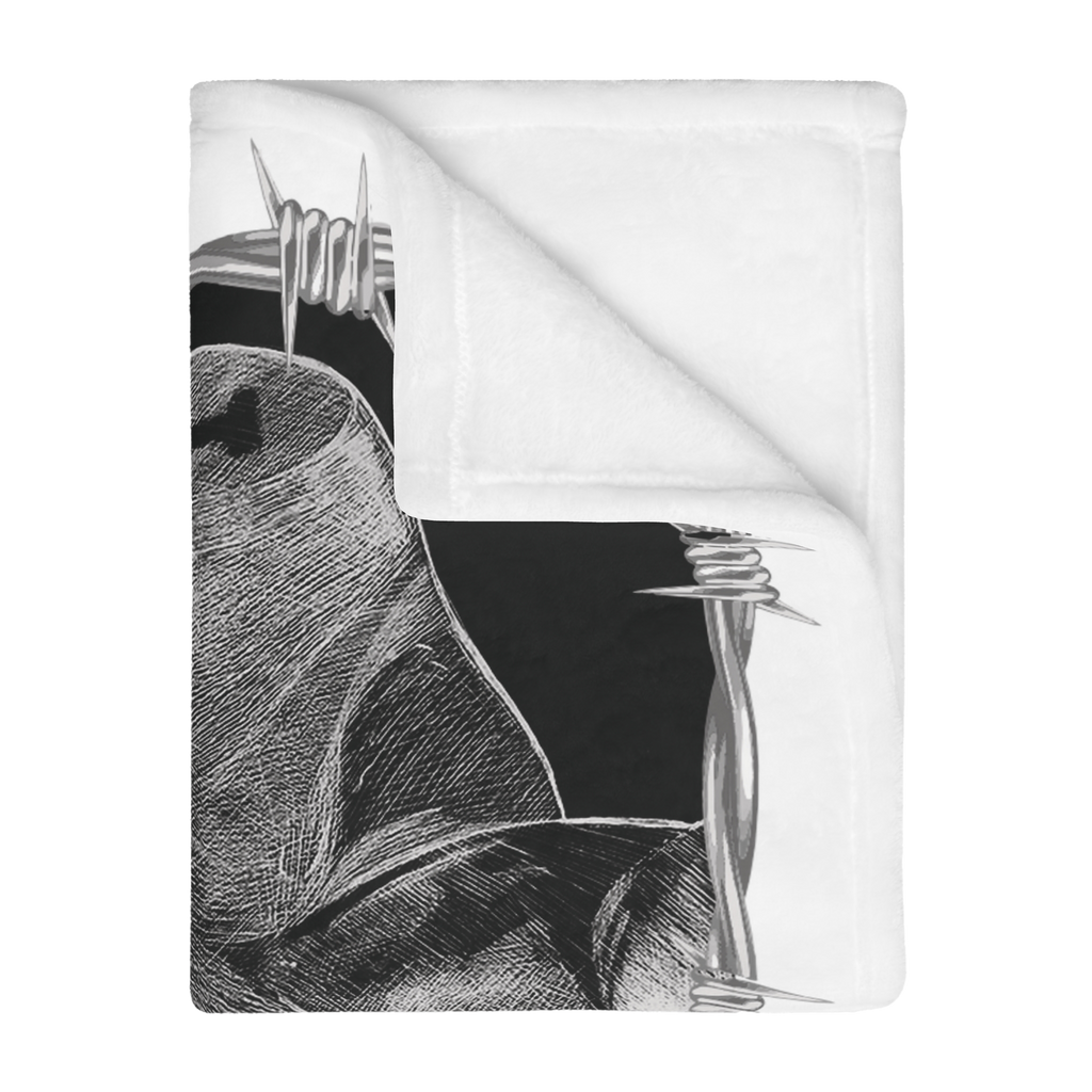 "ETCHING" (2017) Velveteen Microfiber Blanket