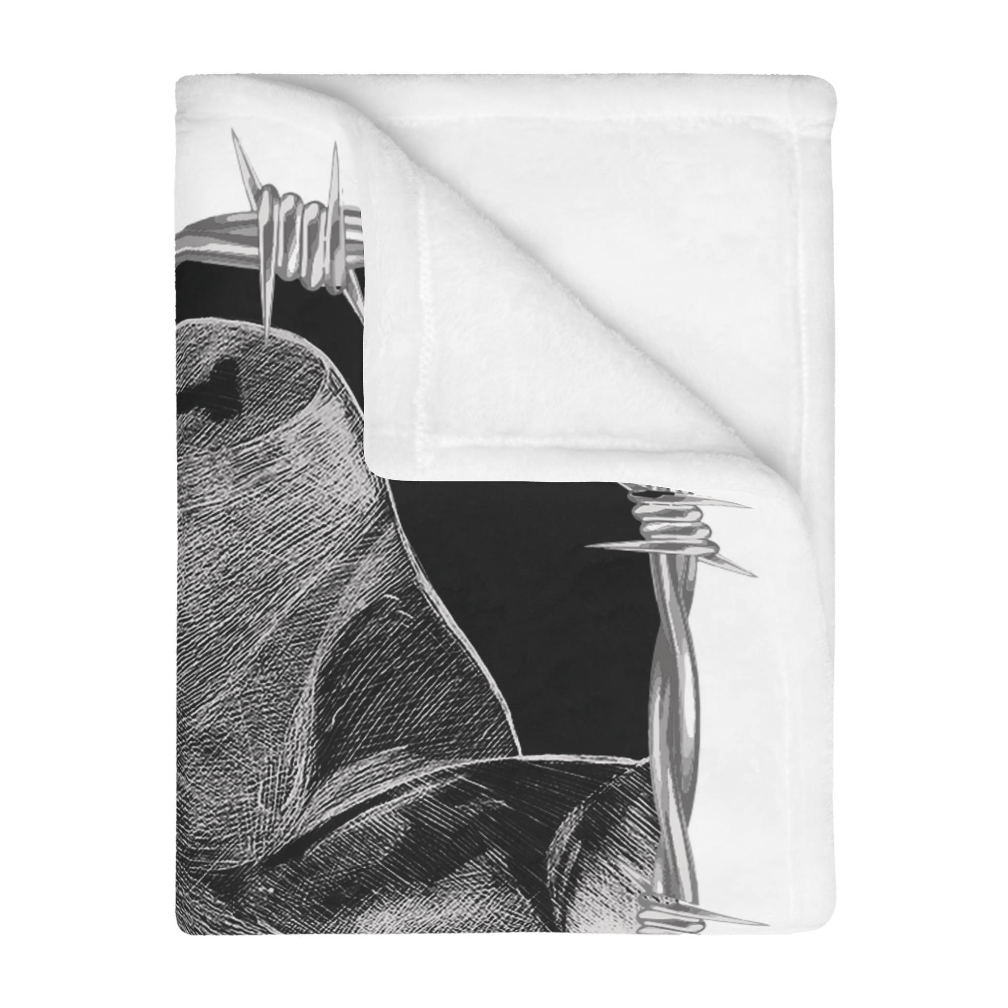 "ETCHING" (2017) Velveteen Microfiber Blanket