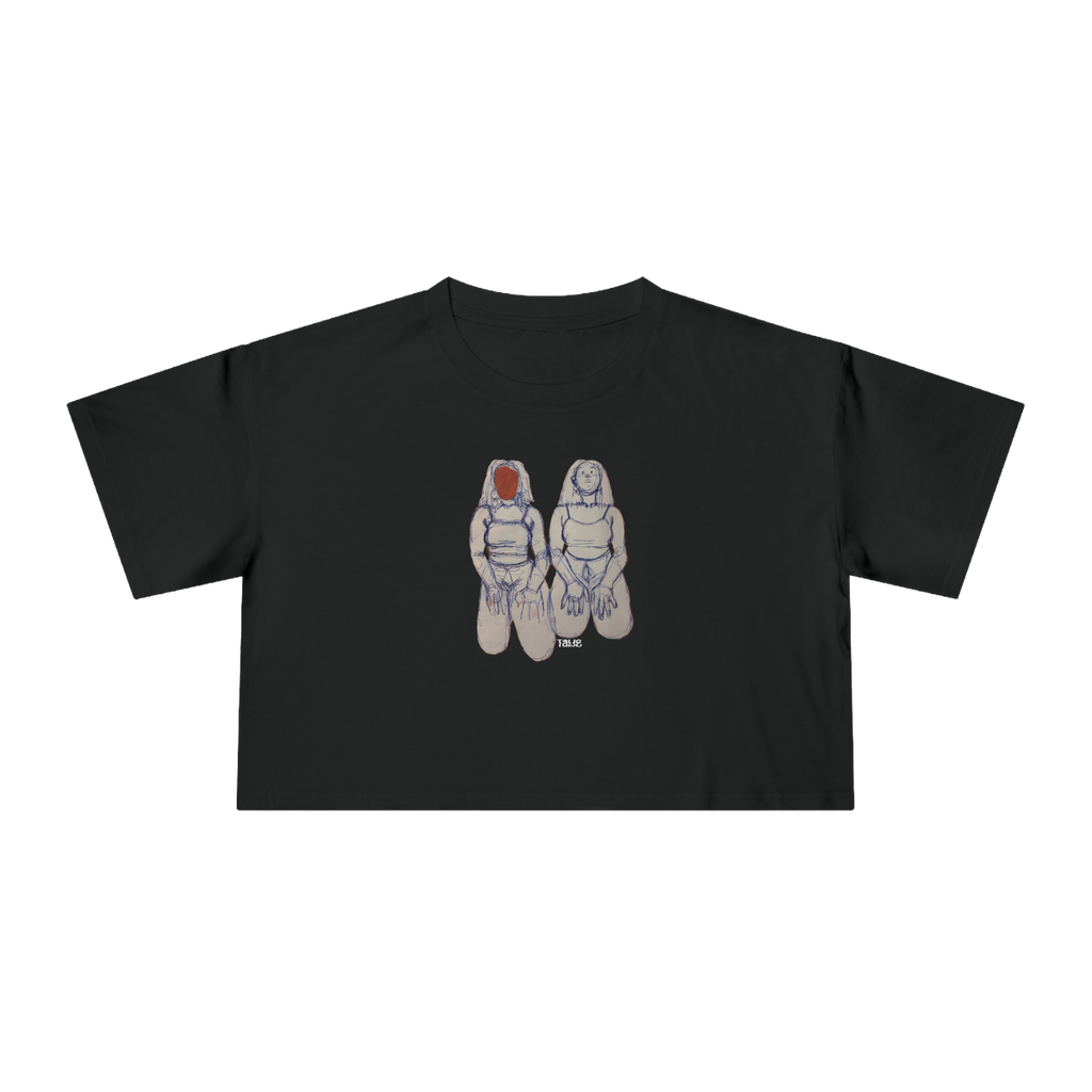 "SIN TITOLO" (2017) Boxy Cropped Cotton Tee