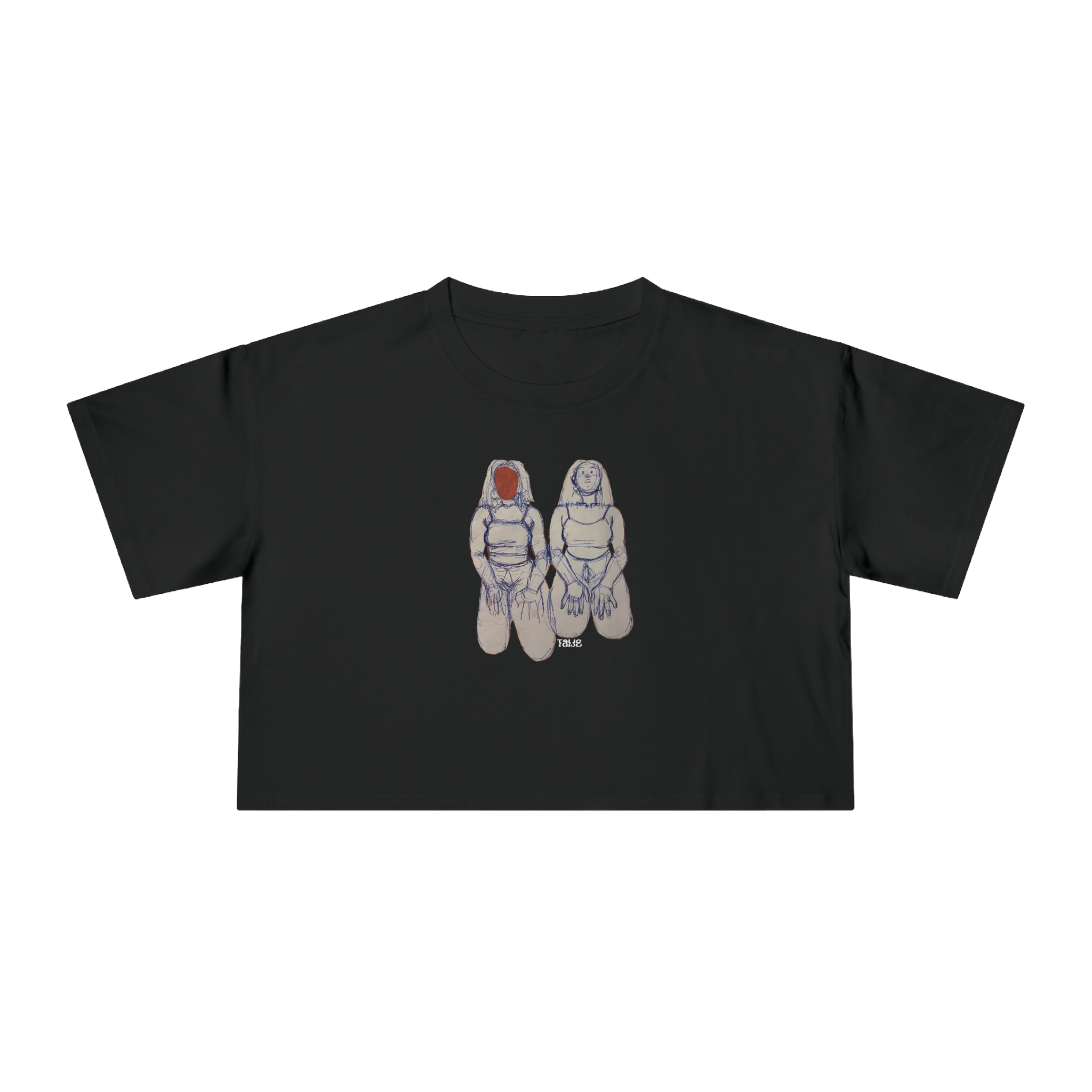 "SIN TITOLO" (2017) Boxy Cropped Cotton Tee