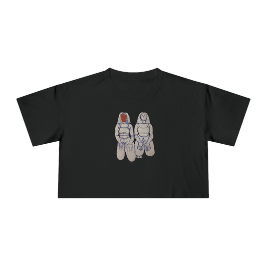 "SIN TITOLO" (2017) Boxy Cropped Cotton Tee
