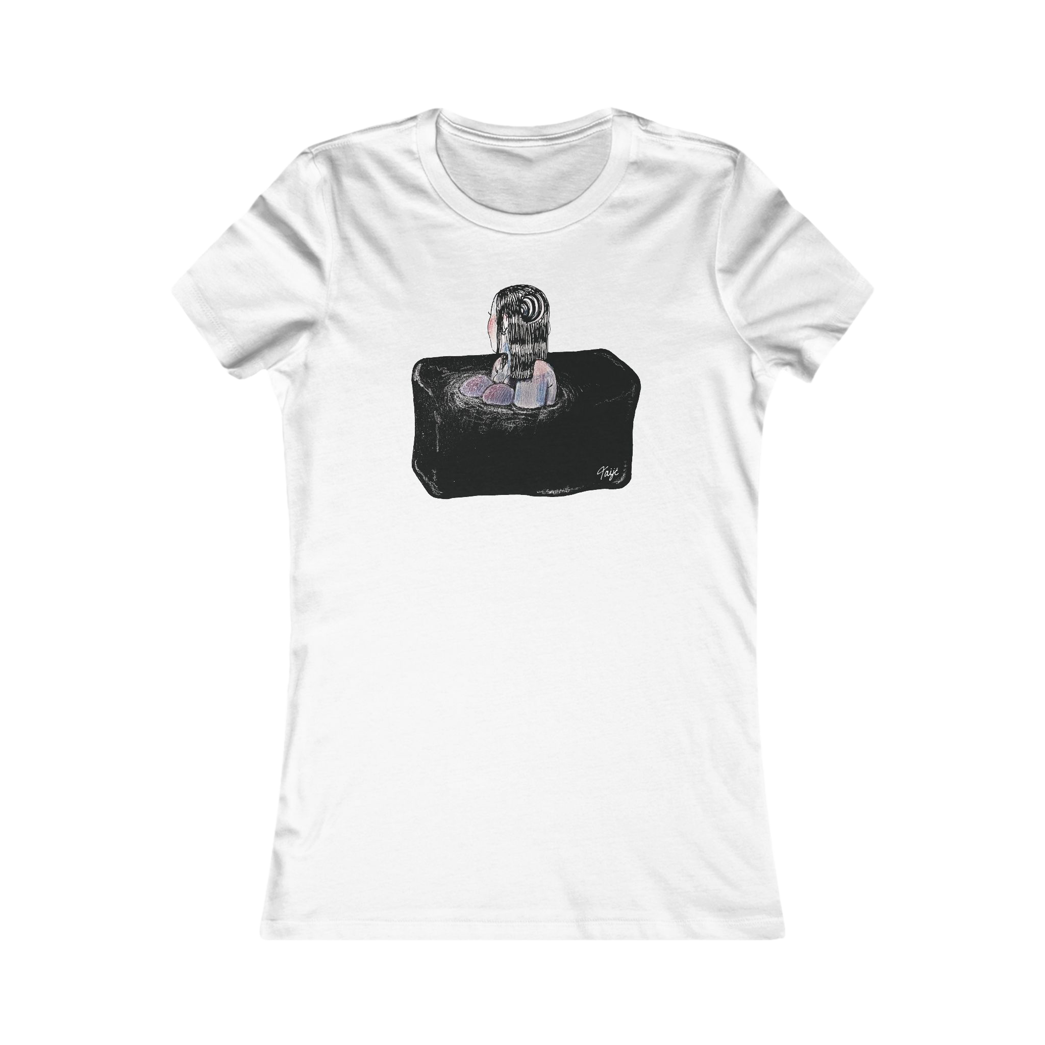 "SINK OR SWIM" (2018) Femme-Fit Cotton Crew Tee
