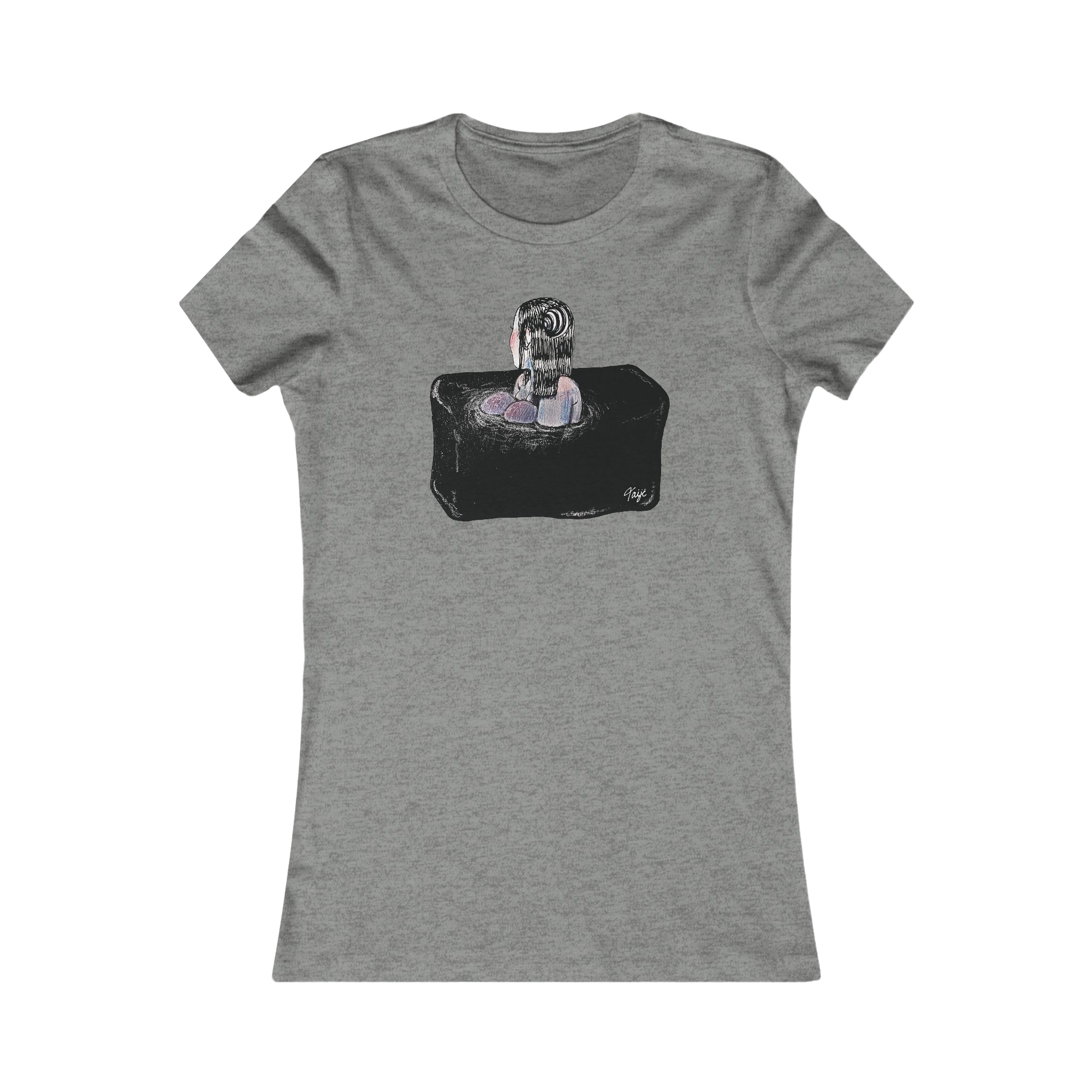 "SINK OR SWIM" (2018) Femme-Fit Cotton Crew Tee