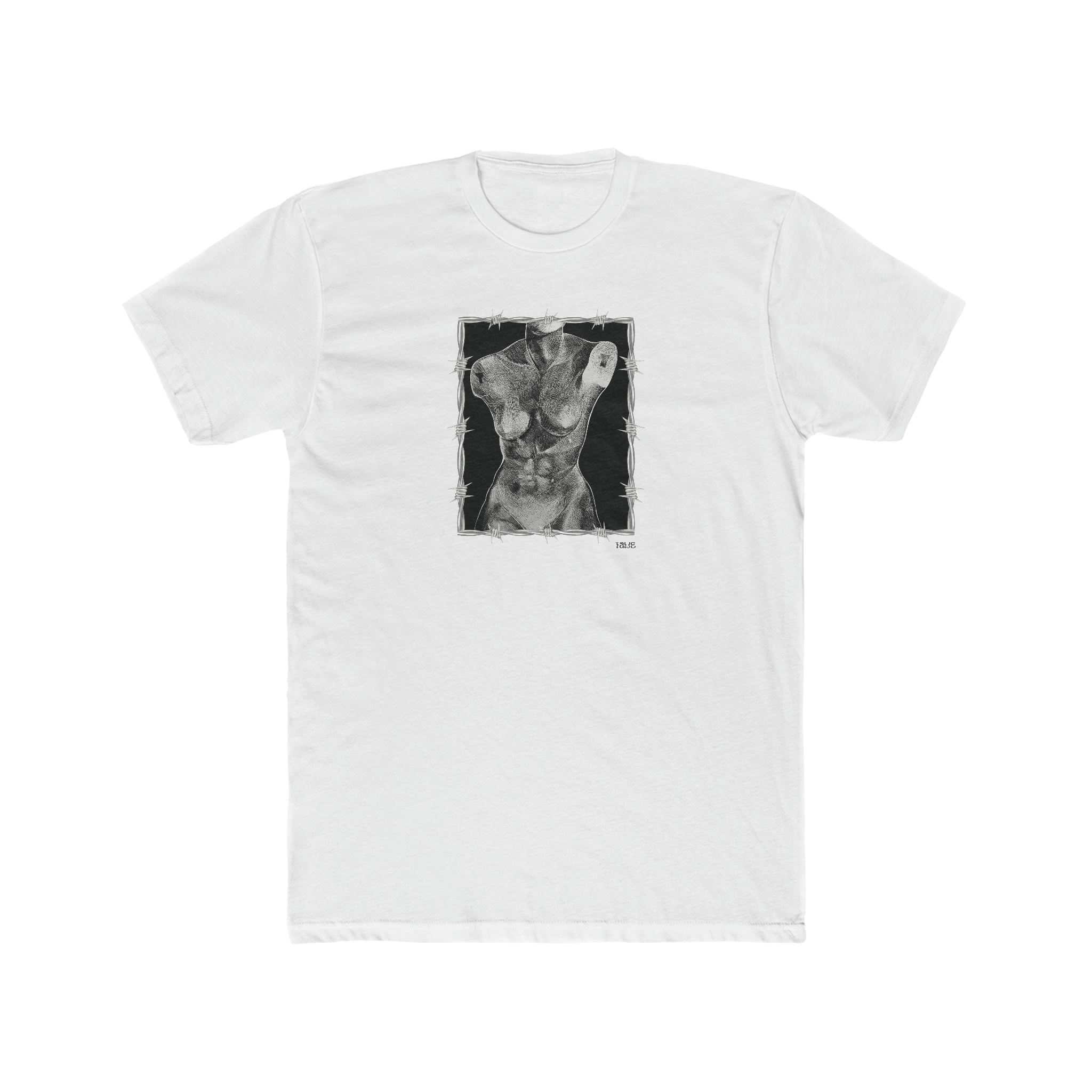 "ETCHING" (2017) Masc-Fit Cotton Crew Tee