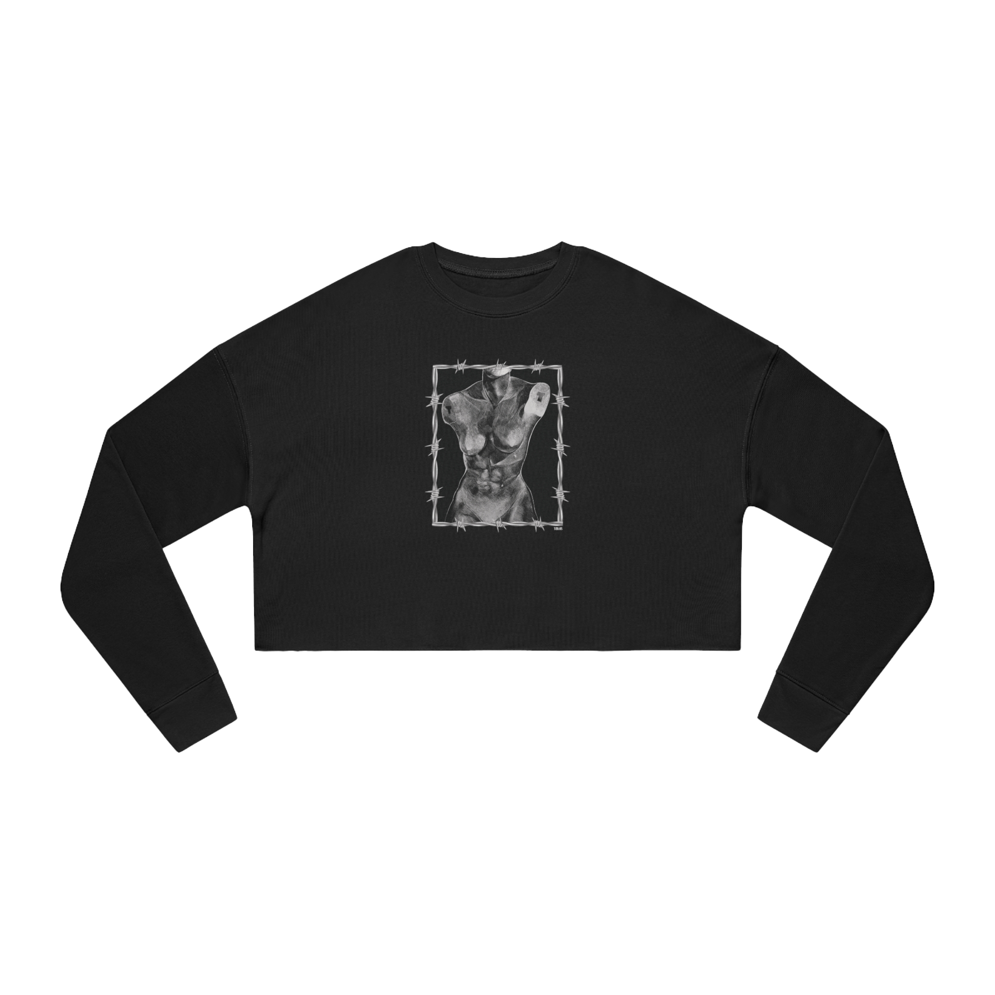 "ETCHING" (2017) Boxy Cropped Long Sleeve