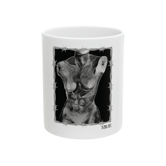 "ETCHING" (2017) 11oz White Ceramic Mug