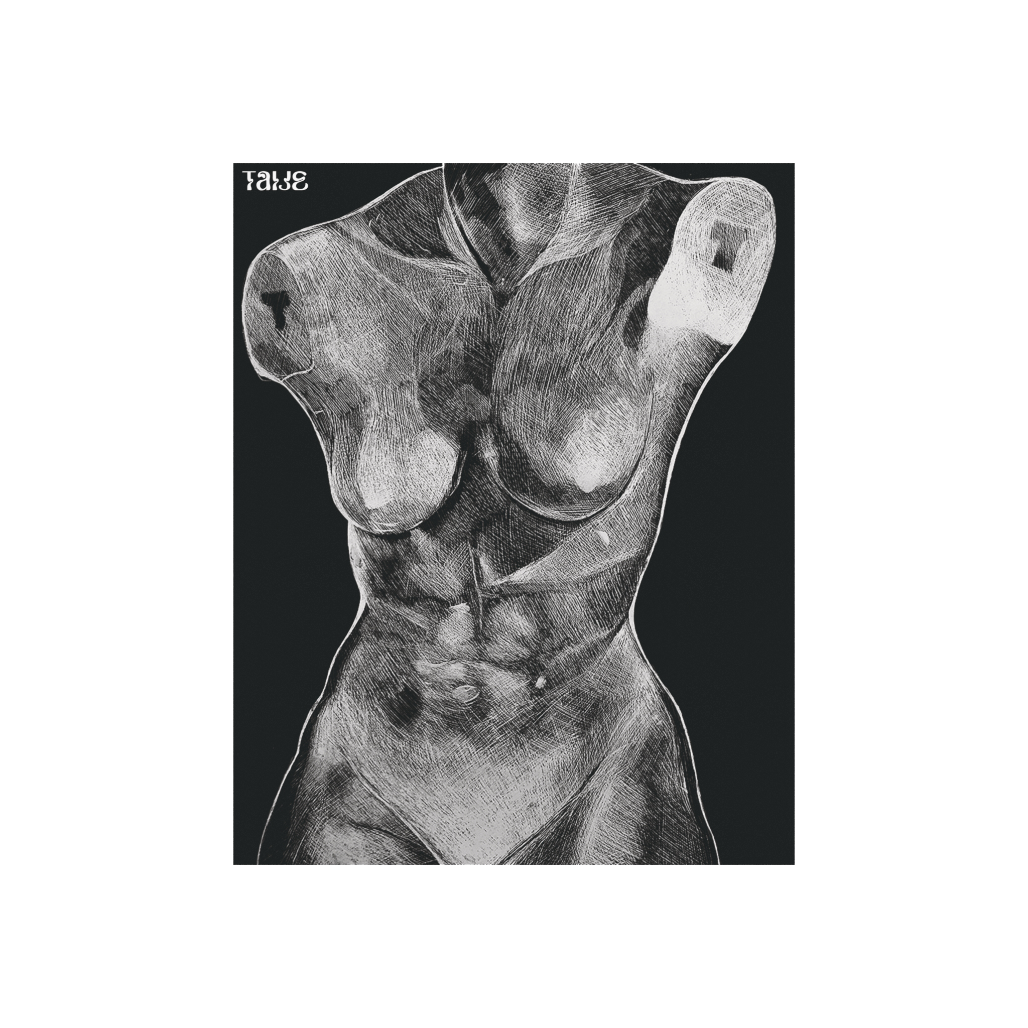 "ETCHING" (2017) Satin Poster