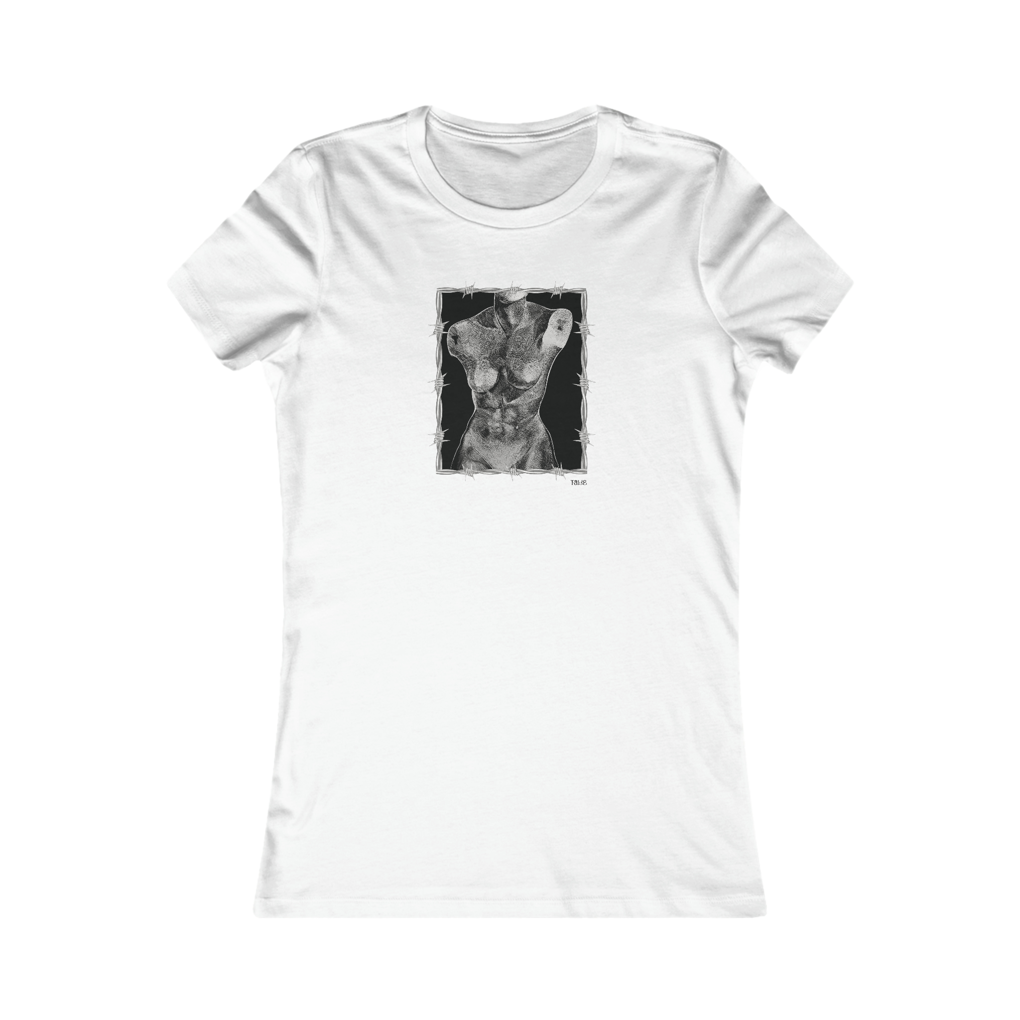 "ETCHING" (2017) Femme-Fit Cotton Crew Tee