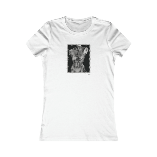 "ETCHING" (2017) Femme-Fit Cotton Crew Tee