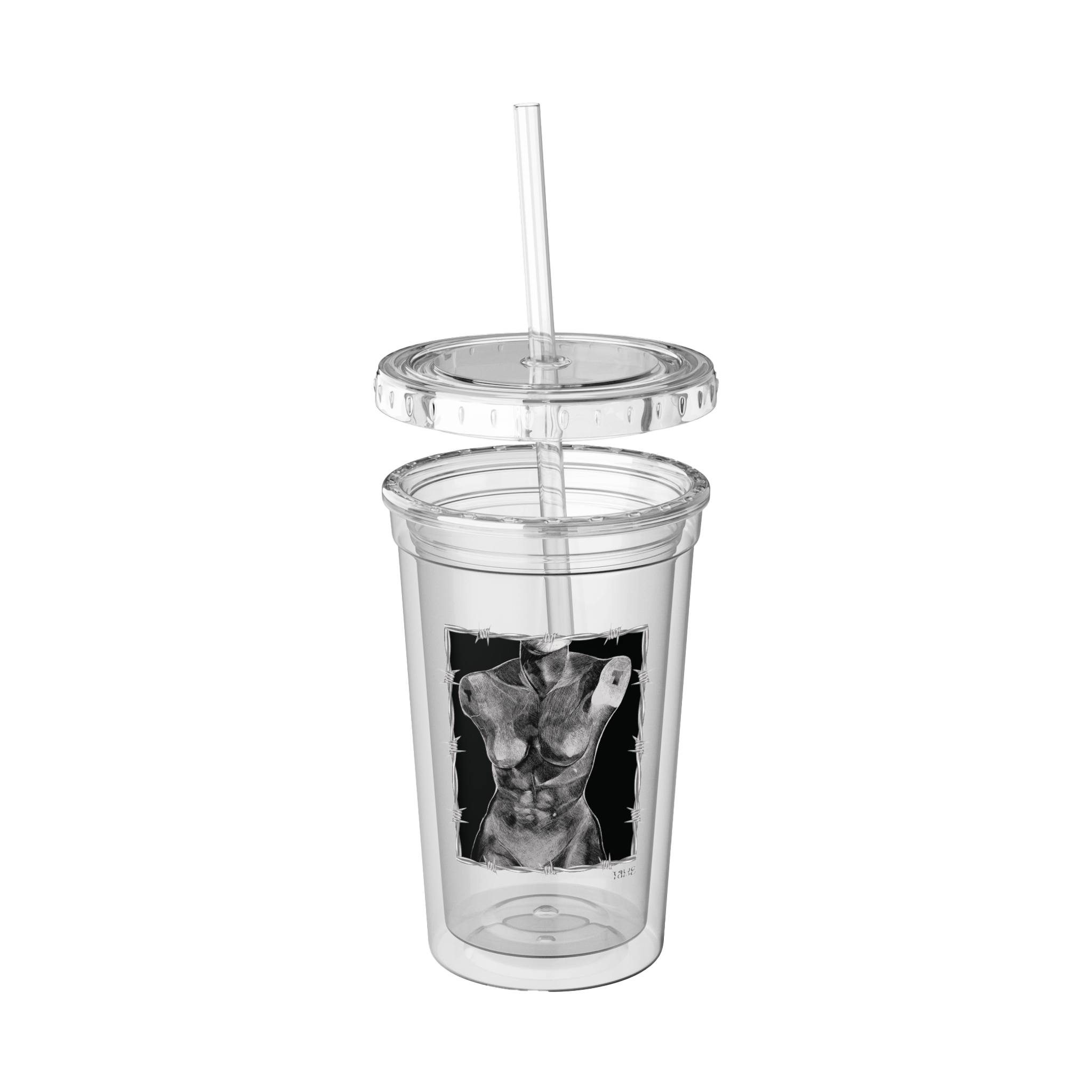"ETCHING" (2017) Acrylic Cup