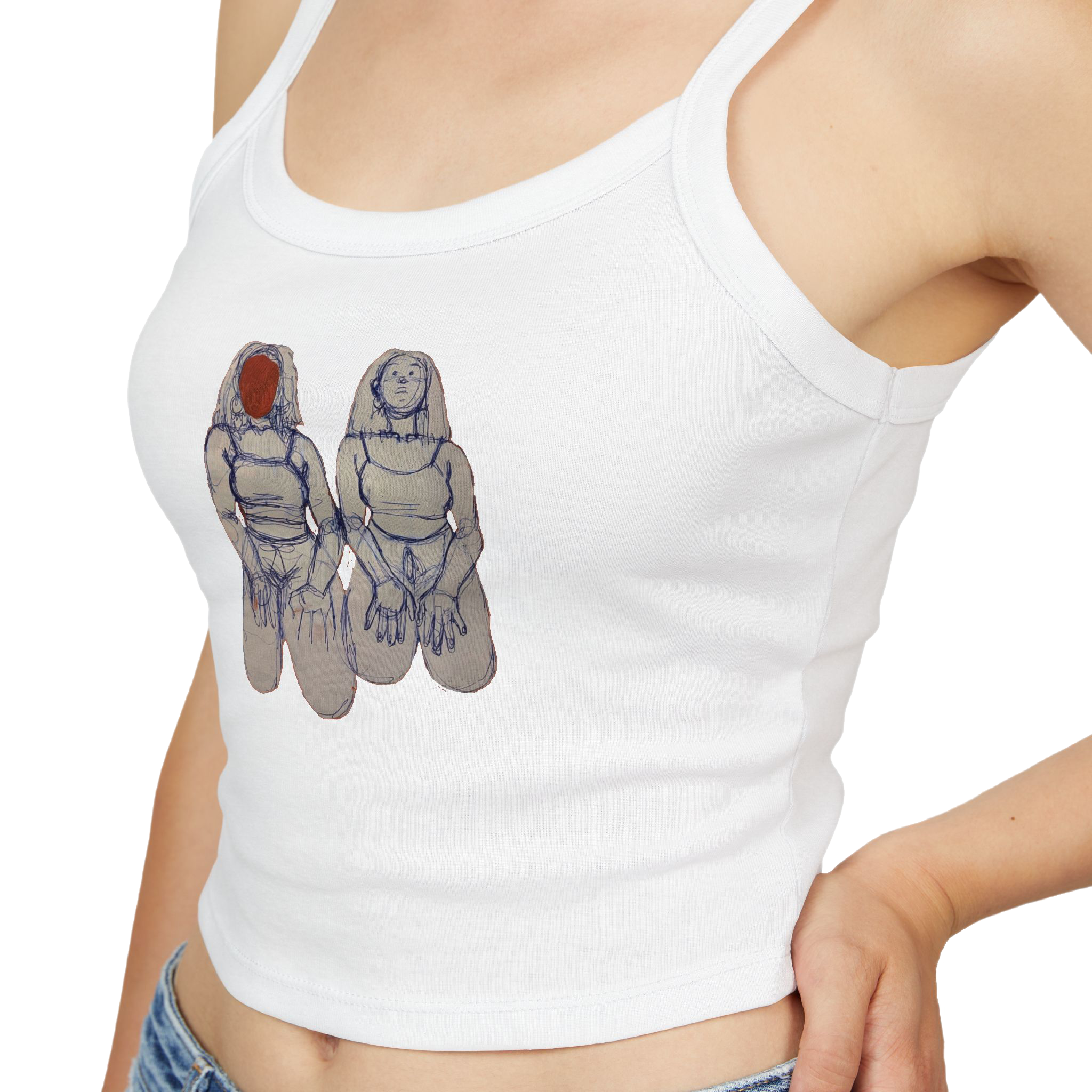 "SIN TITOLO" (2017) Spaghetti Strap Tank Top