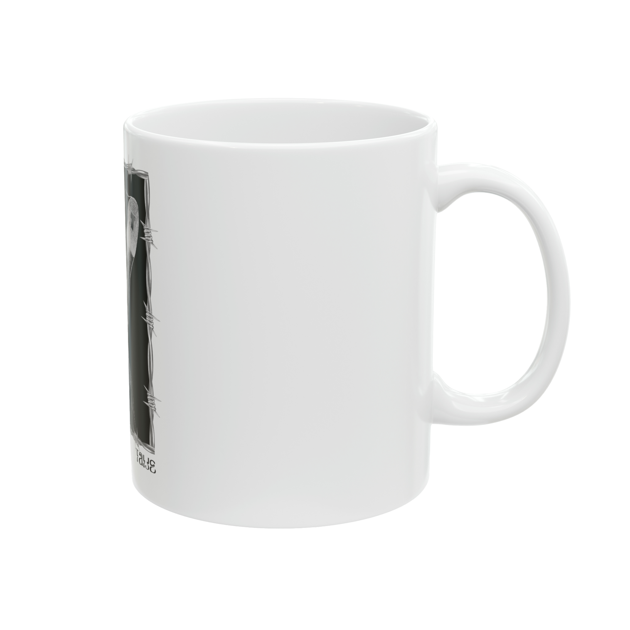 "ETCHING" (2017) 11oz White Ceramic Mug