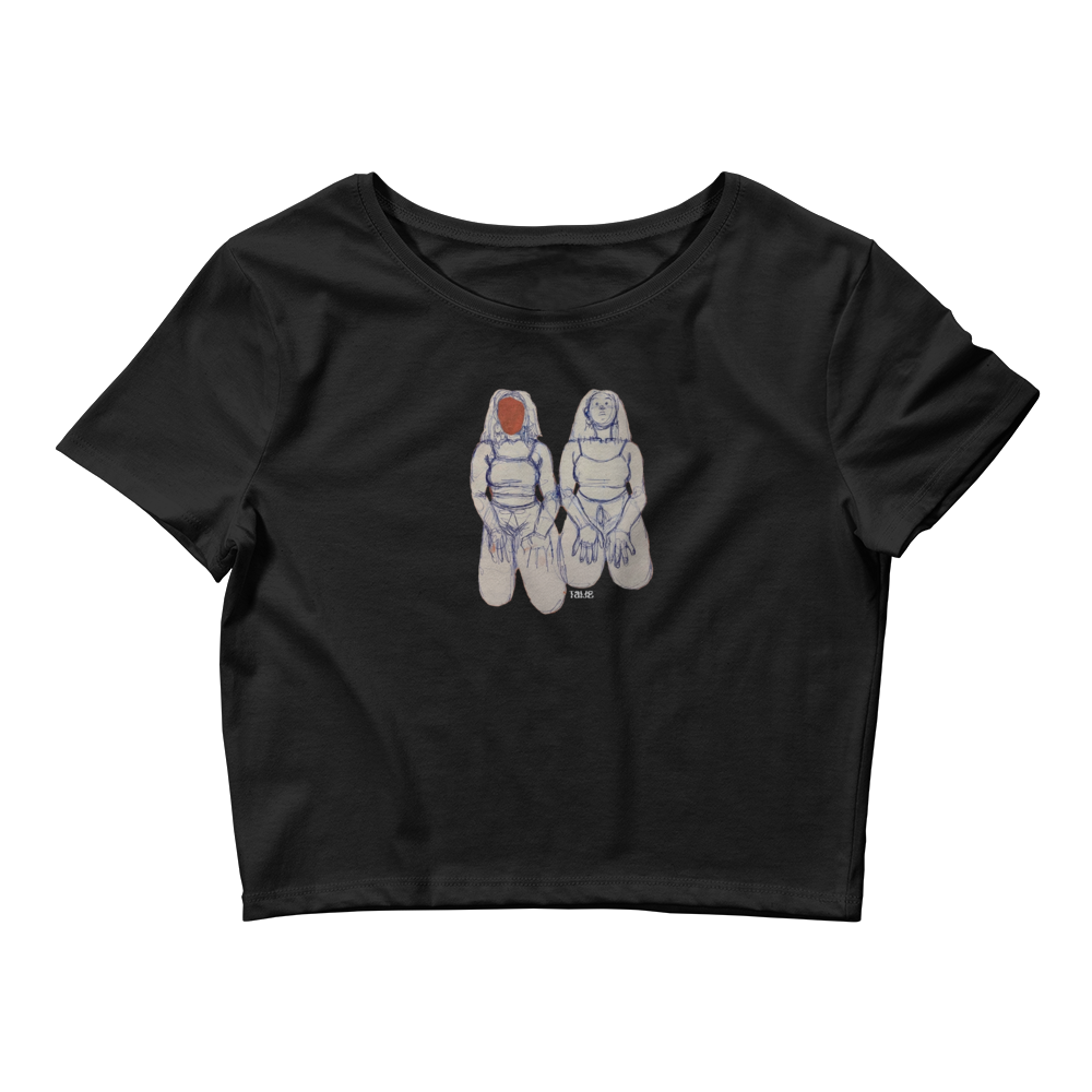 "SIN TITOLO" (2017) Cropped Cotton Tee